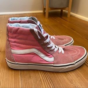 light pink high top vans